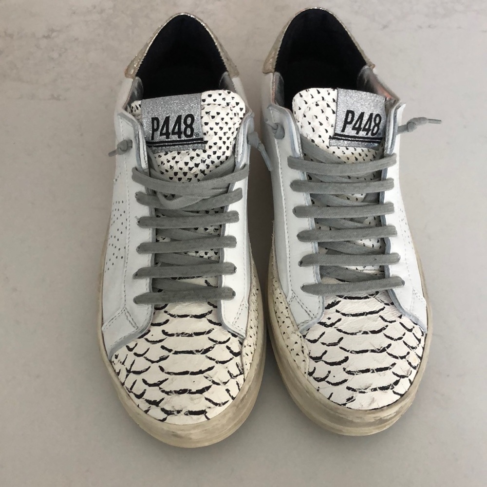 P448 White Sneakers size 38